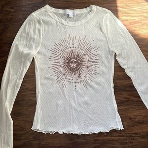 Socialite Sheer Long Sleeve Tshirt